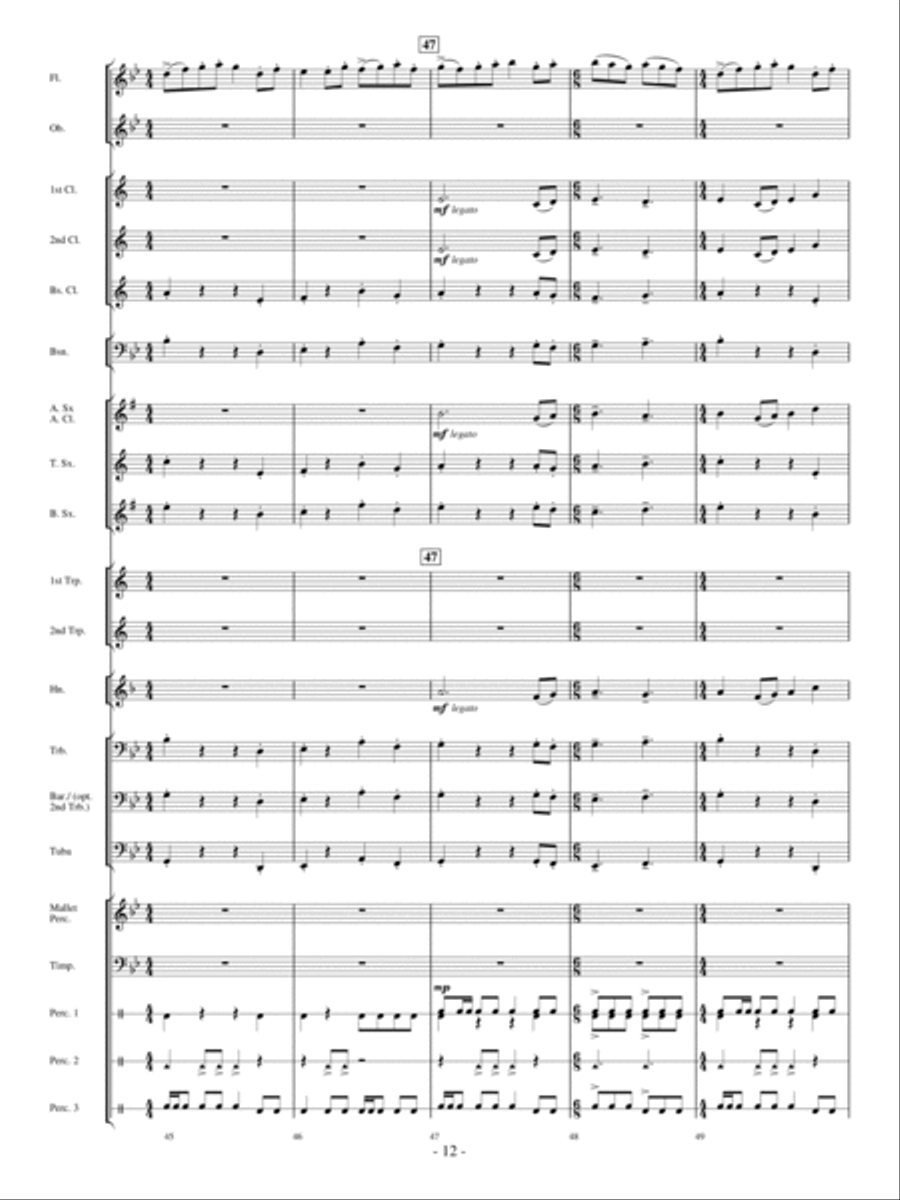 Panther In The Sky Concert Band scores gallery preview page 11