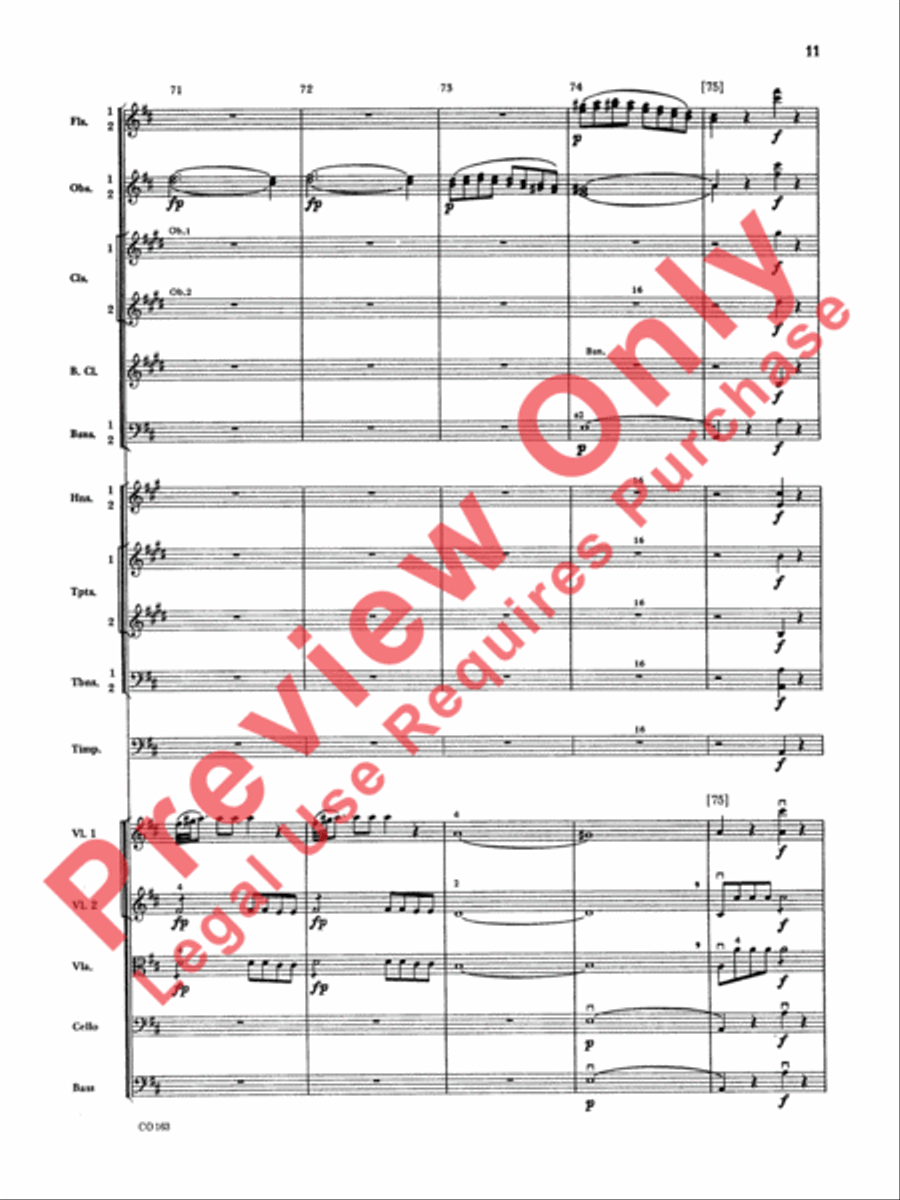 The Marriage of Figaro -- Overture Full Orchestra scores gallery preview page 14