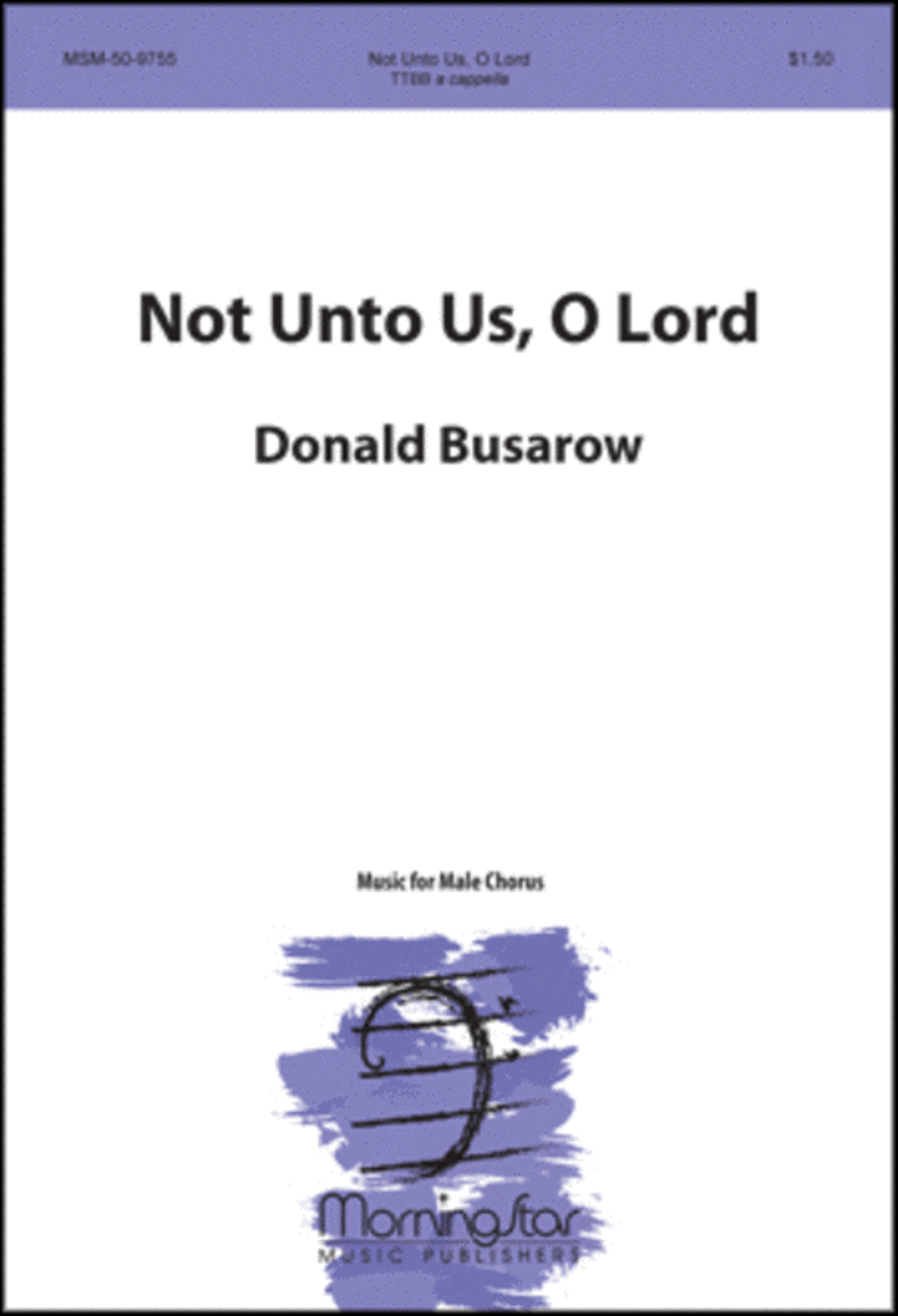 Not Unto Us, O Lord TTBB scores gallery preview page 1
