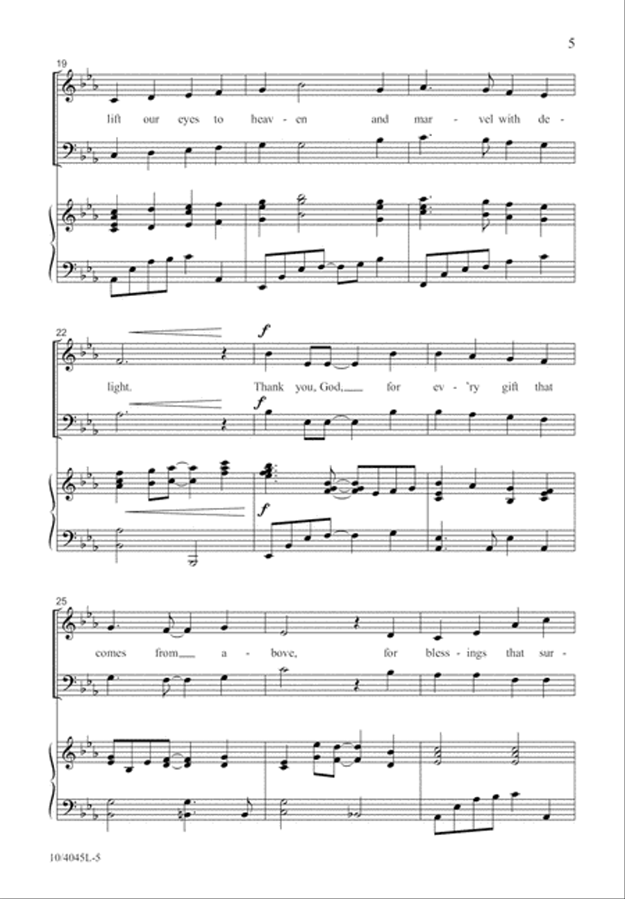Simple Thanks Simple Thanks 2-Part scores gallery preview page 5