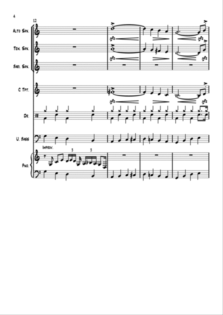 The Hucklebuck - Instrumental Version Jazz Ensemble scores gallery preview page 4