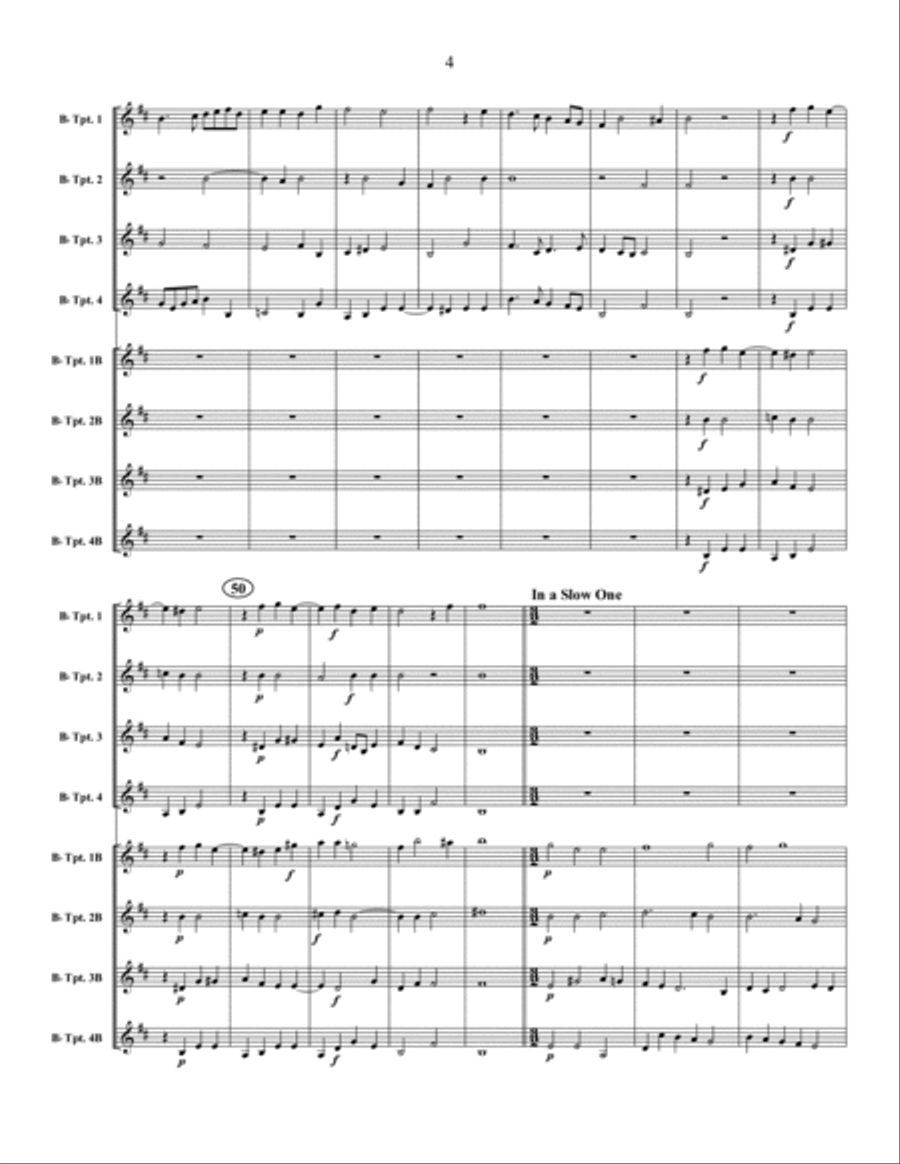 Sinfonia La Padovana Sinfonia La Padovana Trumpet scores gallery preview page 5