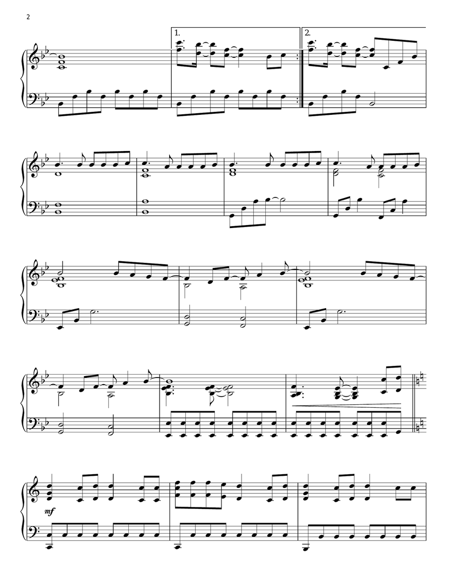 Forever Reign Forever Reign Piano Solo scores gallery preview page 2