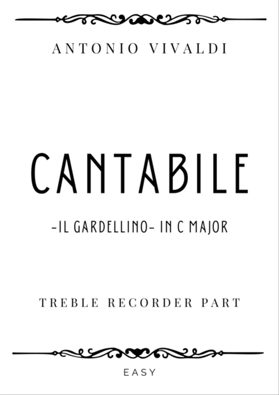 Vivaldi - Cantabile from Il Gardellino in C Major - Easy Chamber Music scores gallery preview page 4