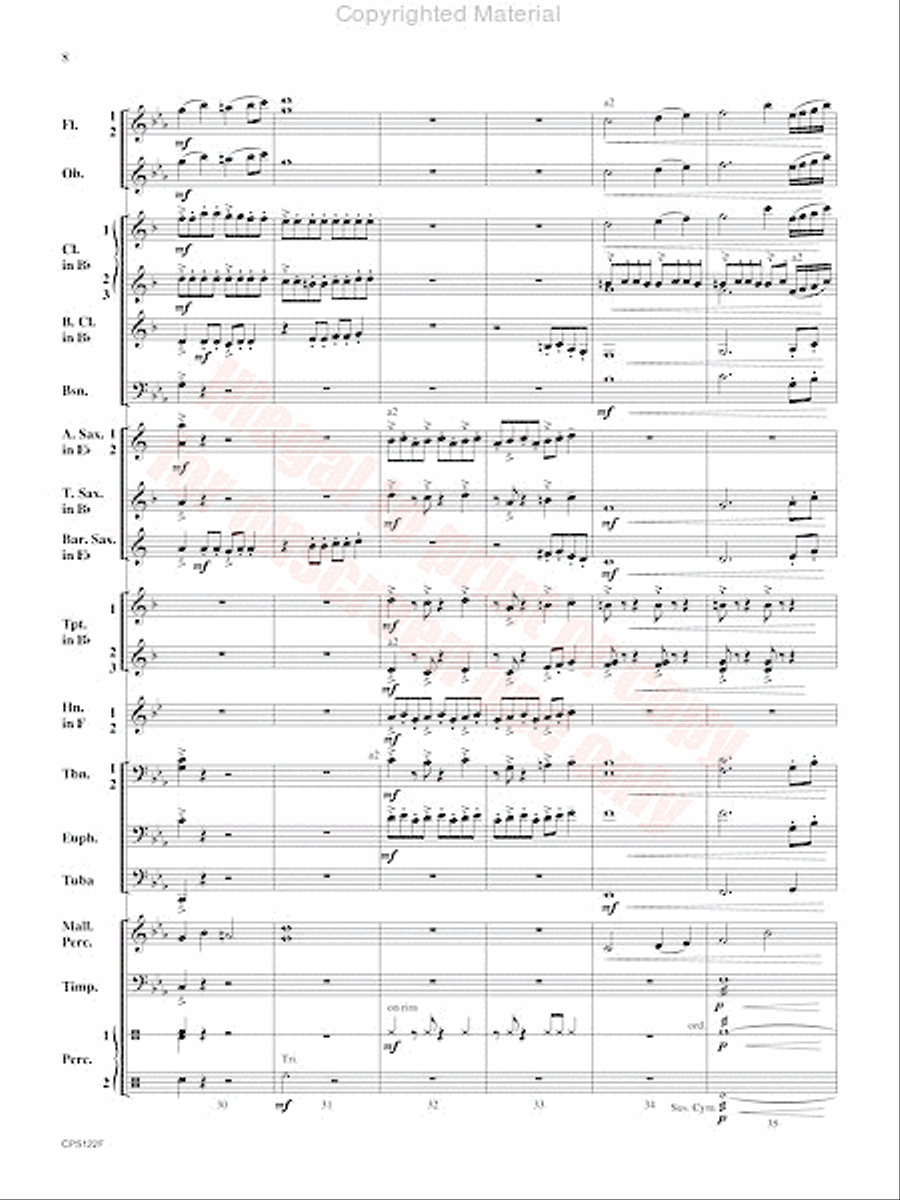 Escape the Lost City Concert Band scores gallery preview page 9