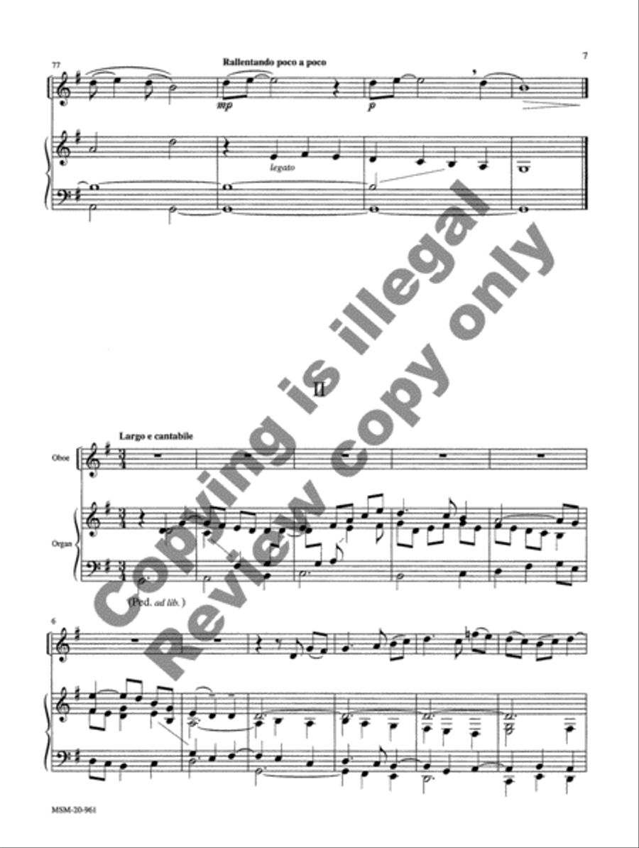 Sonata da Chiesa Oboe scores gallery preview page 10