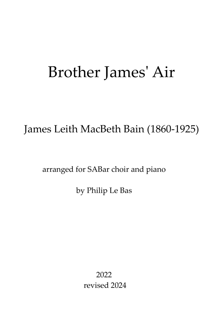 Brother James' Air 3-Part scores gallery preview page 1