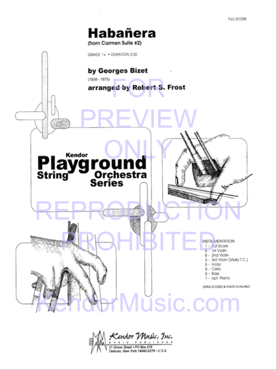 Habanera (from Carmen Suite #2) String Orchestra scores gallery preview page 2
