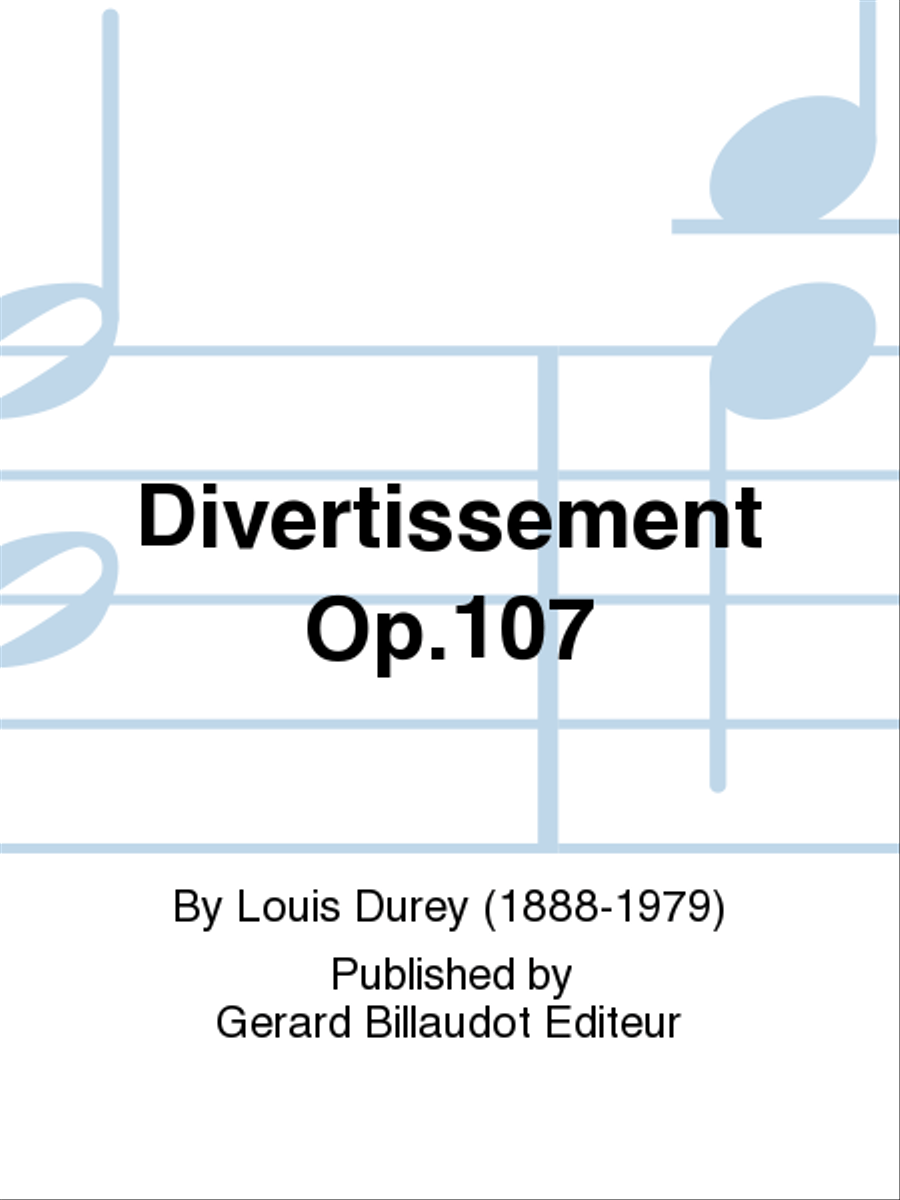 Divertissement Op. 107 Bassoon scores gallery preview page 1