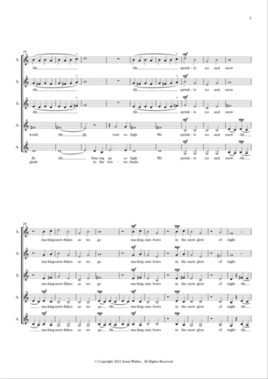 Wintertide (acapella, sssaa) SSAA scores gallery preview page 3