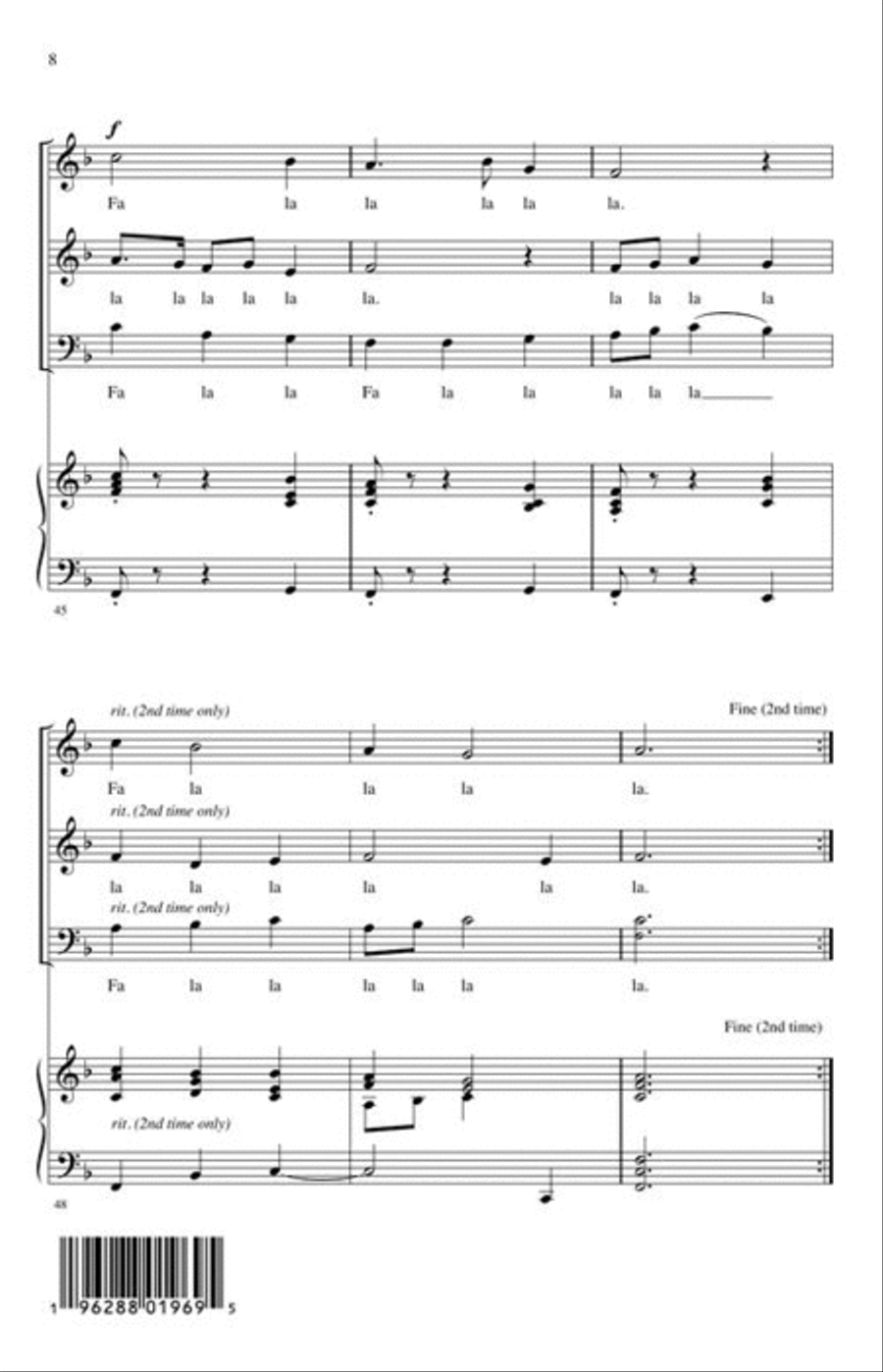 Winter Is Calling (A Holiday Madrigal) 3-Part scores gallery preview page 5