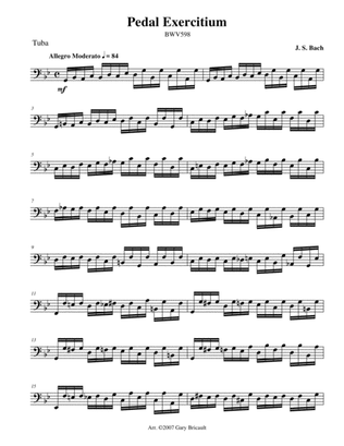 Pedal Exercitium (BWV 598)