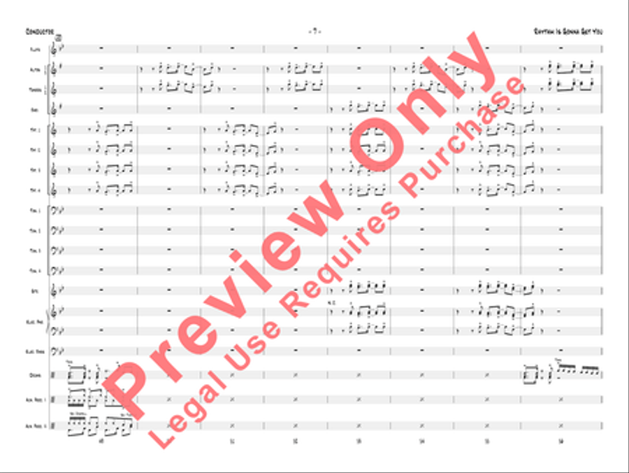 Rhythm Is Gonna Get You Jazz Ensemble scores gallery preview page 10