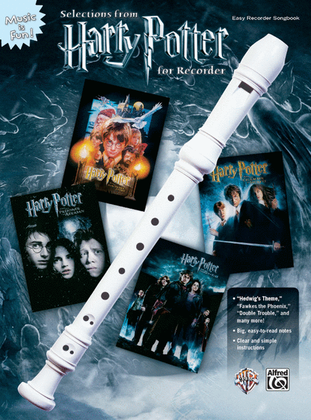 Book cover for Selections from Harry Potter for Recorder