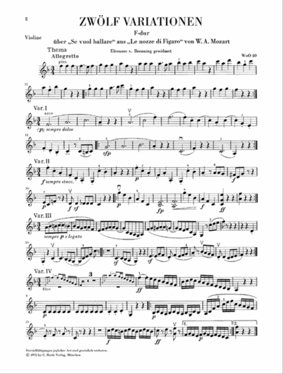 Variations, Rondo, & Dances Violin Solo scores gallery preview page 2