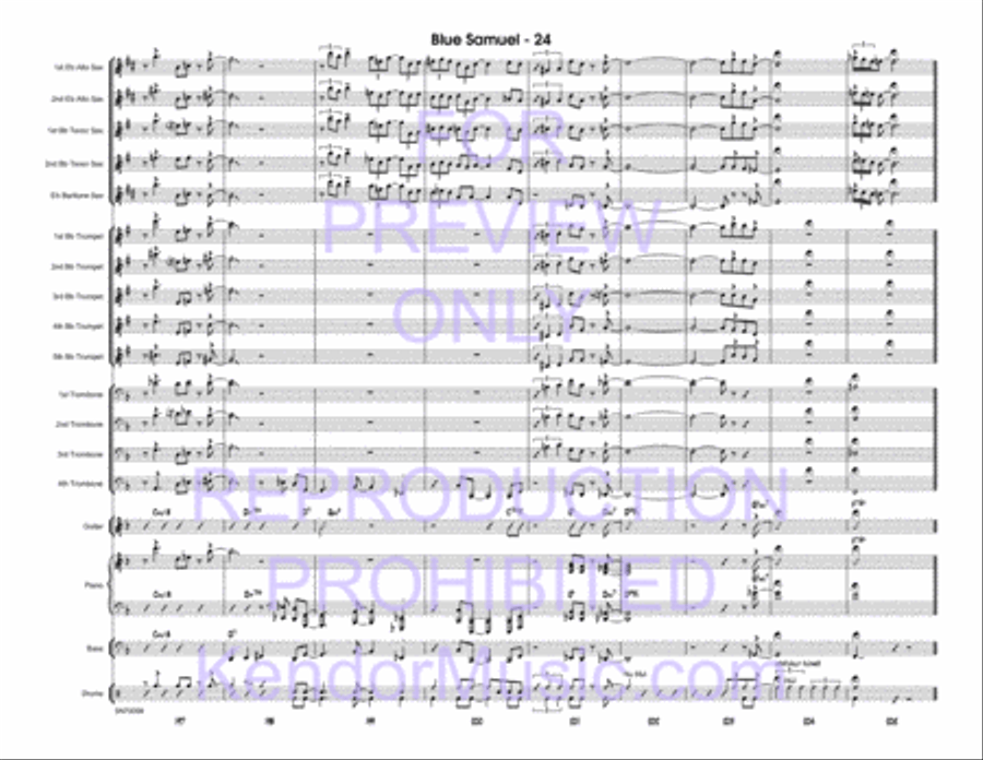 Blue Samuel Blue Samuel Jazz Ensemble scores gallery preview page 25