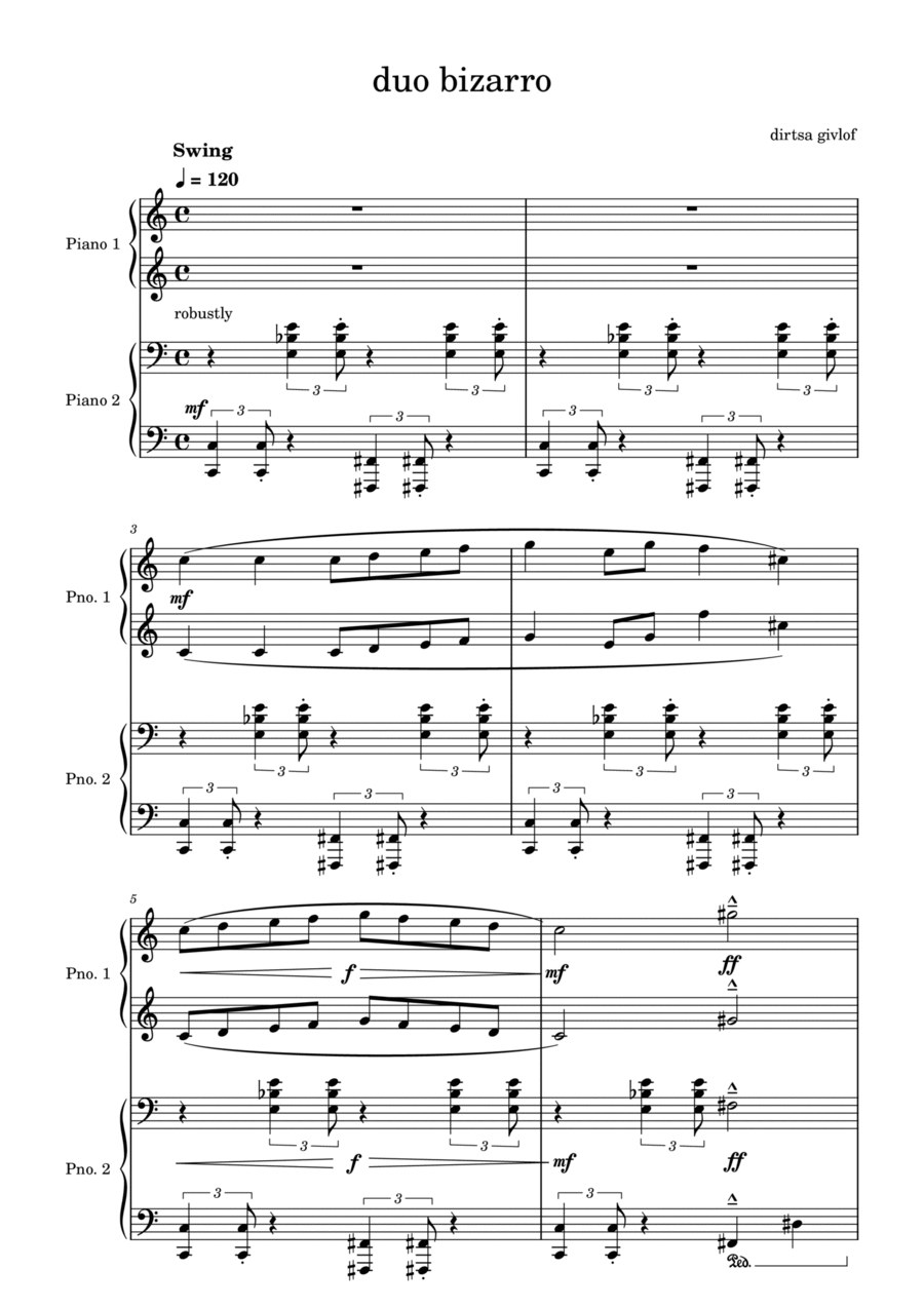 duo bizarro Set of Parts scores gallery preview page 1