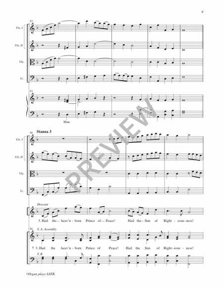 Hark! The Herald Angels Sing - Full Score and Parts