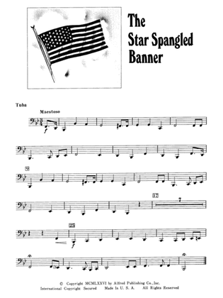 Book cover for The Star Spangled Banner: Tuba