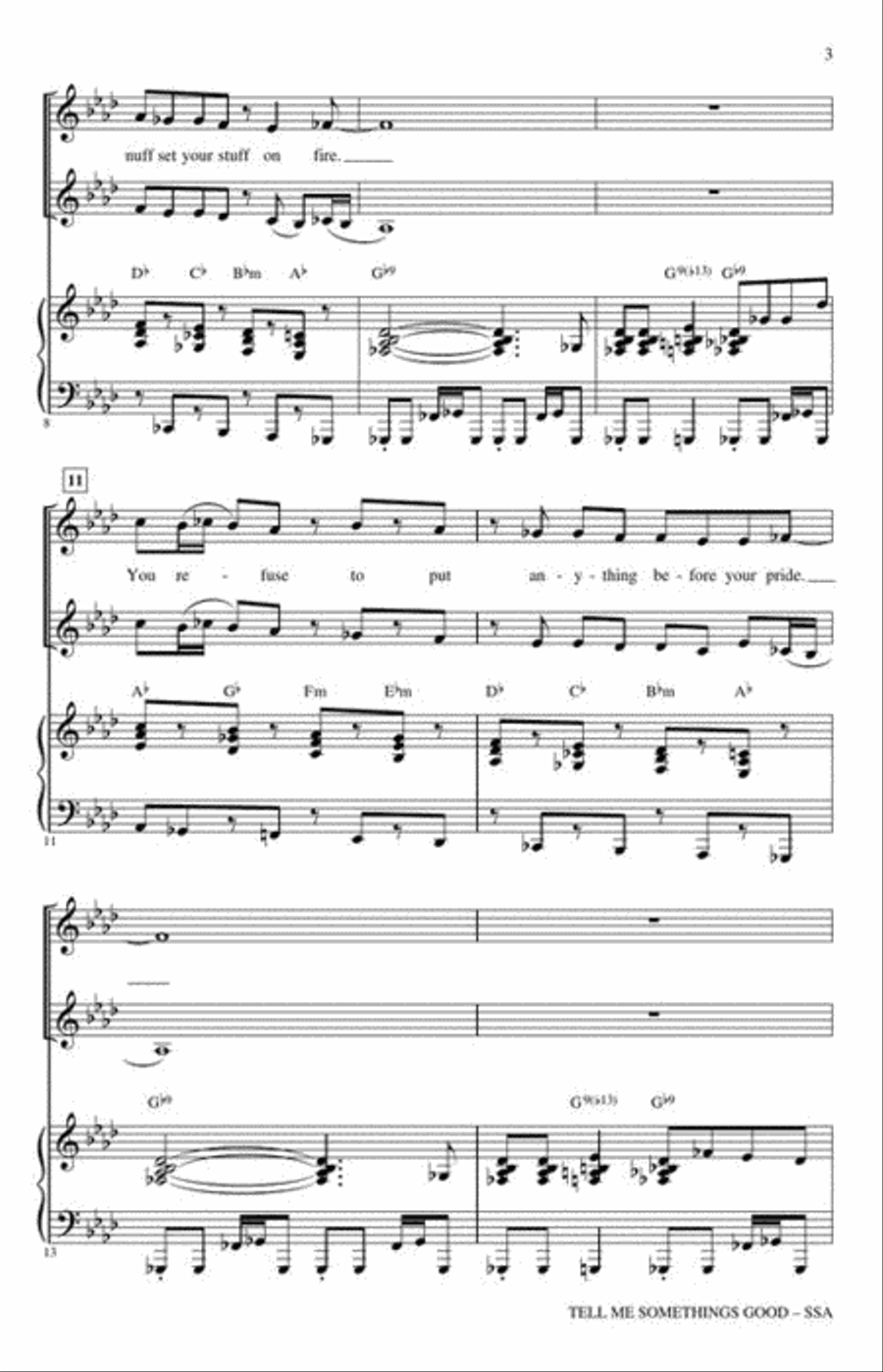 Tell Me Something Good SSA scores gallery preview page 4