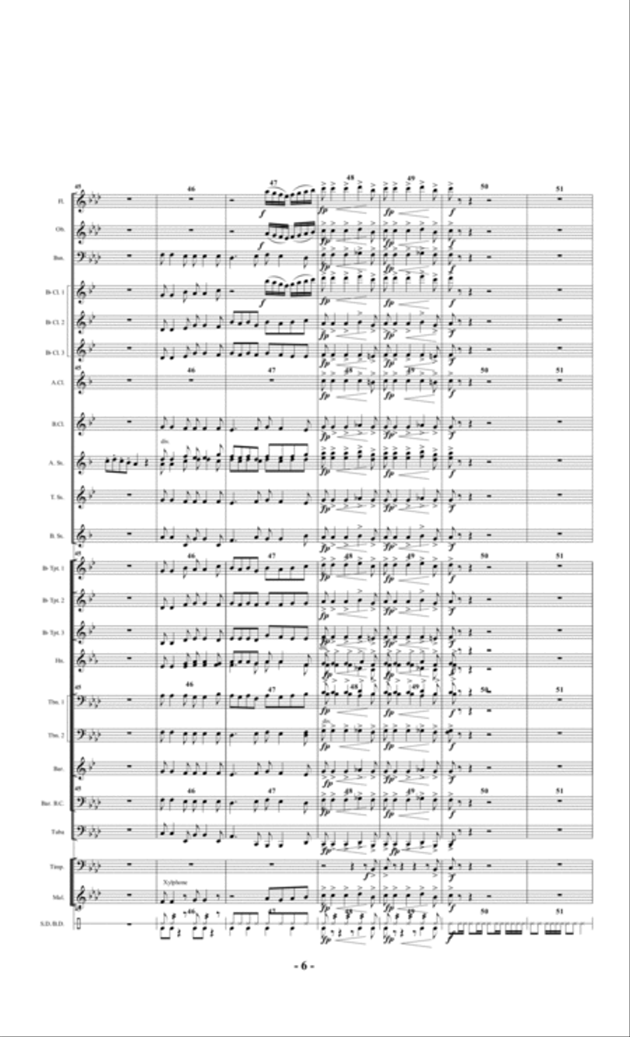 Chorale and Rondo Concert Band scores gallery preview page 6