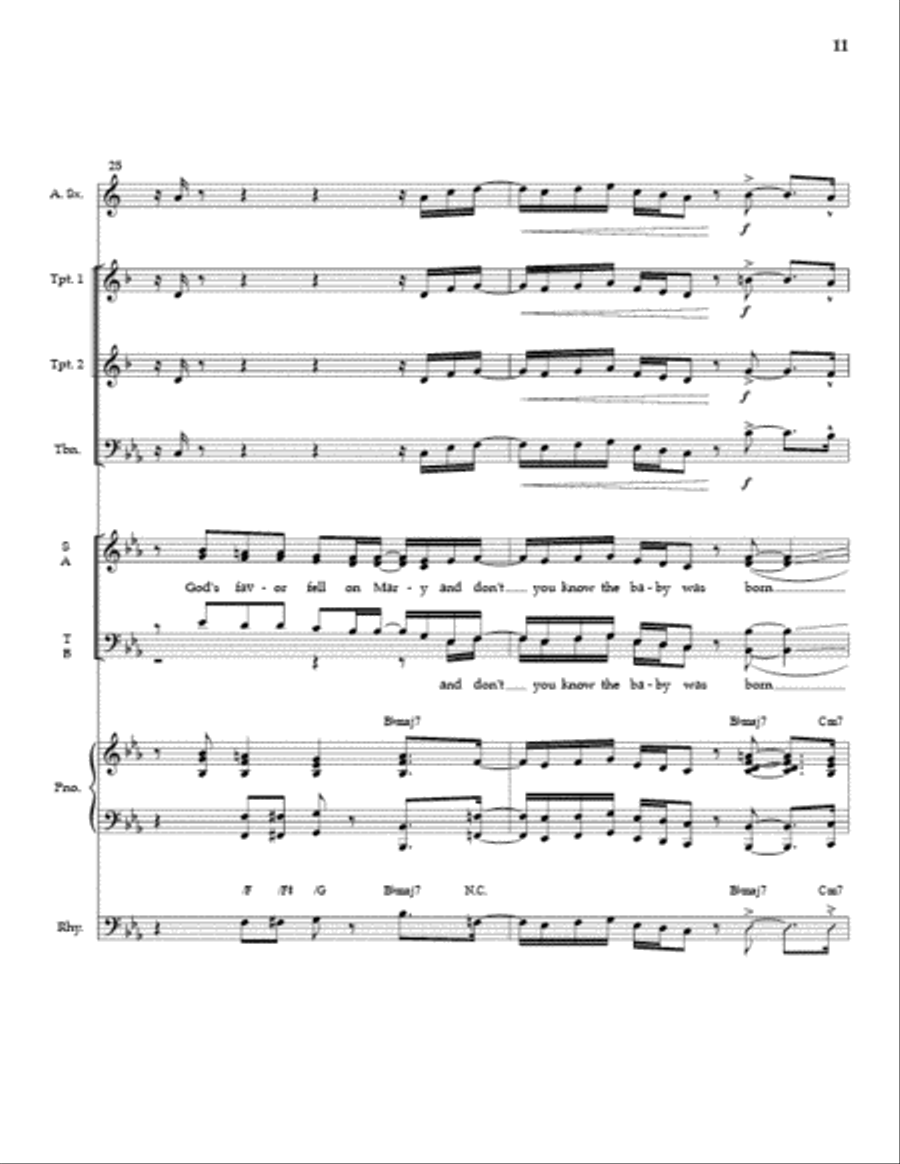 And Suddenly (SATB) Full Score and Parts 4-Part scores gallery preview page 10