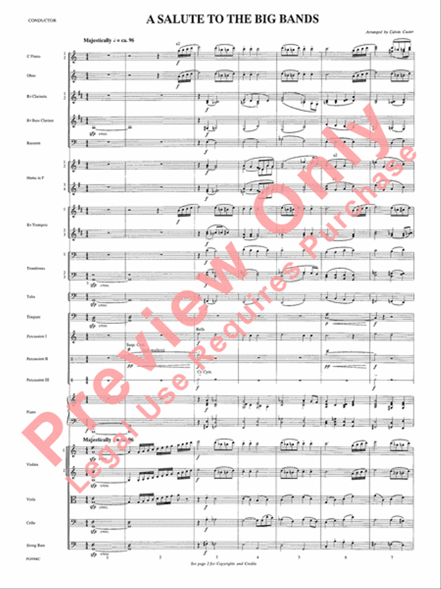 A Salute to the Big Bands Full Orchestra scores gallery preview page 4