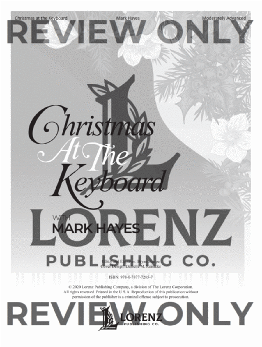 Christmas at the Keyboard Piano Solo scores gallery preview page 2