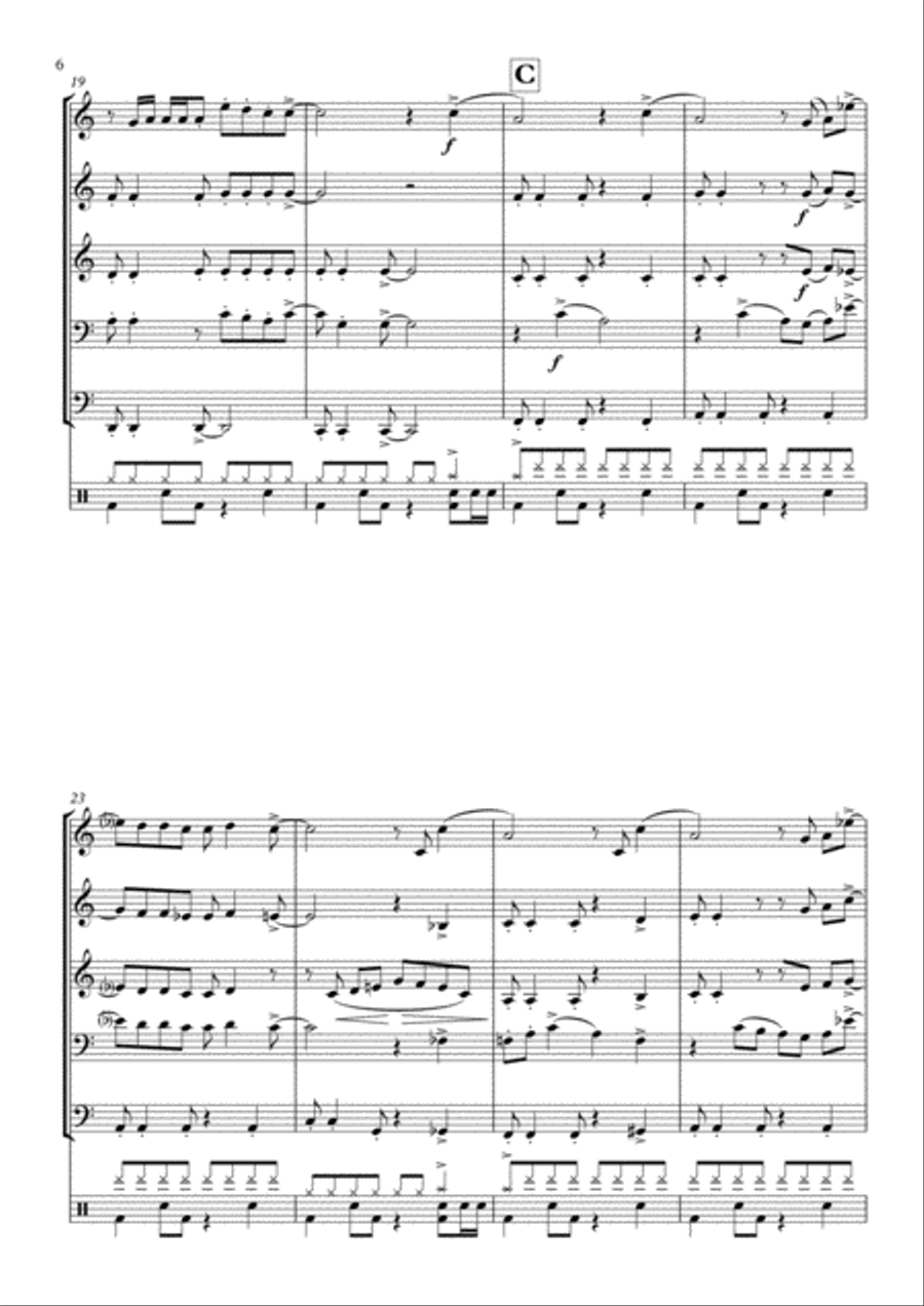 Sugar Brass Ensemble scores gallery preview page 6