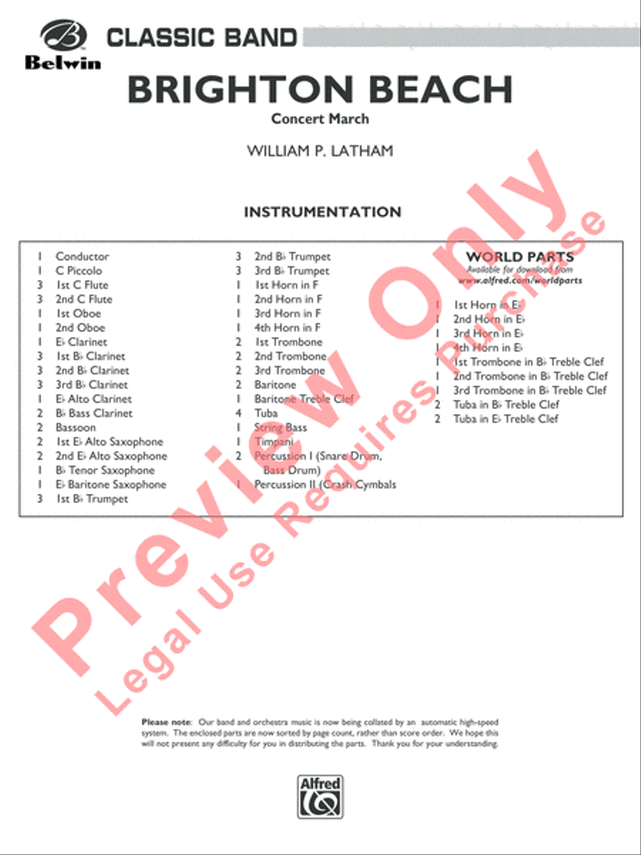 Brighton Beach Brighton Beach Concert Band scores gallery preview page 2