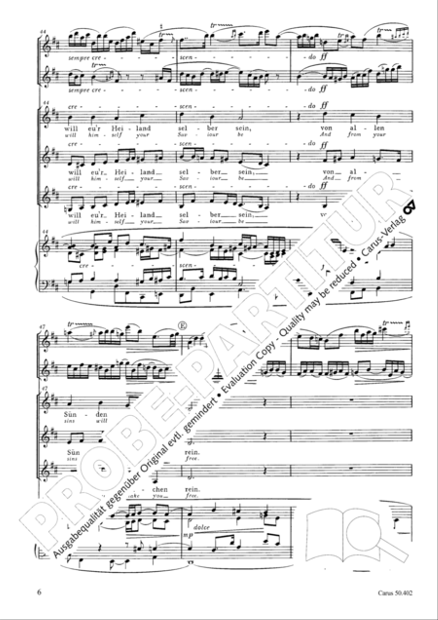 From heav'n above to earth I come (Vom Himmel hoch, da komm ich her) SSAA scores gallery preview page 9