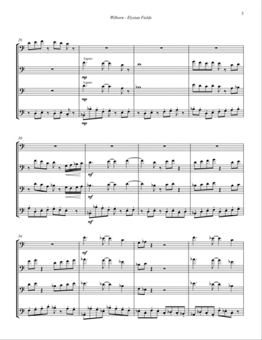 Elysian Fields for Trombone Quartet image number null