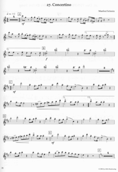 A Little Pop Music for Flute-25 Pieces for Violin or Viola or Cello or Flute and Piano