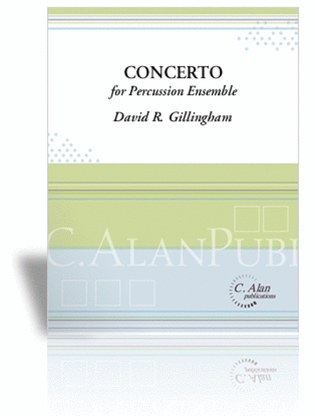 Book cover for Concerto for Percussion Ensemble