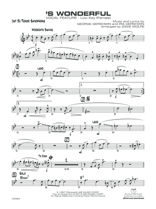 'S Wonderful: B-flat Tenor Saxophone