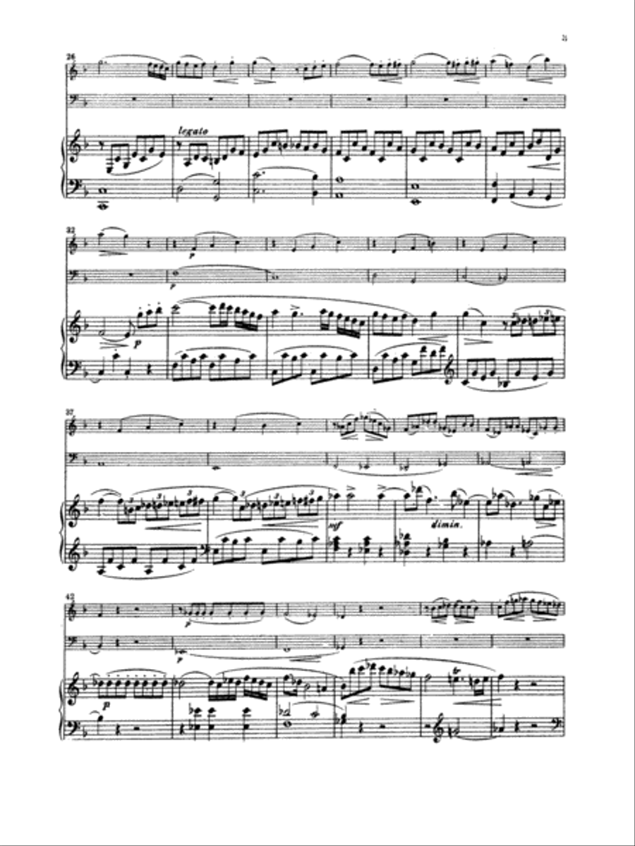 Mozart: Trio No. 8 in D Minor, K. 442 Piano scores gallery preview page 3