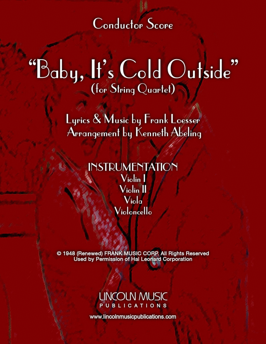 Baby, It's Cold Outside String Quartet scores gallery preview page 1