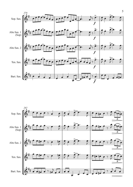 Jazz Carols Collection #5 - Saxophone Quartet (O Christmas Tree; Good King Wenceslas; We Wish You) image number null
