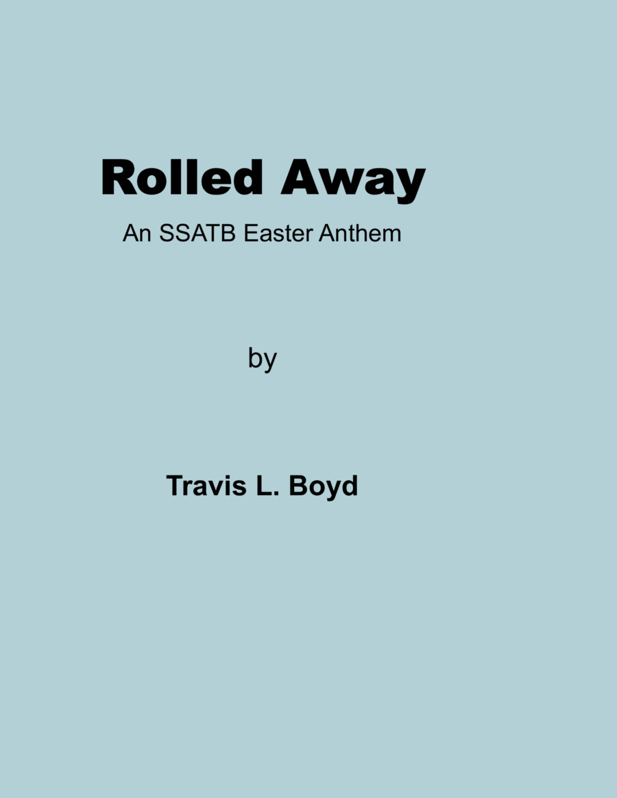 Rolled Away SSATB Choral Anthem image number null
