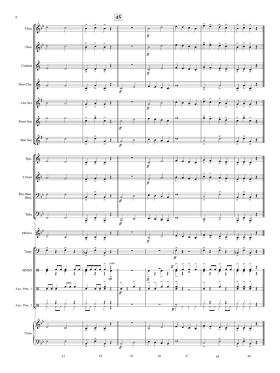 Rhythm X Concert Band scores gallery preview page 8
