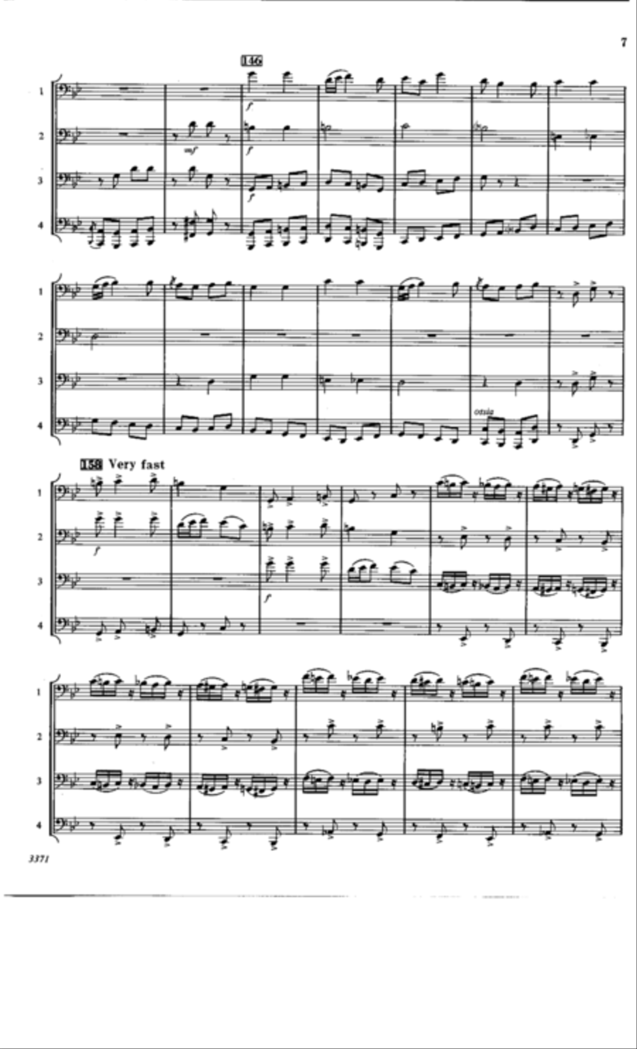 Russian Sailors' Dance Trombone Quartet scores gallery preview page 7