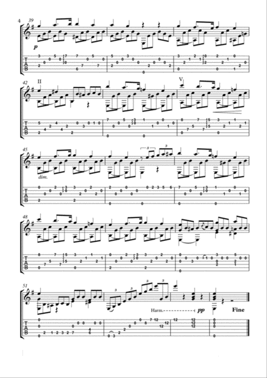 Cano Selected works for guitar Acoustic Guitar scores gallery preview page 4