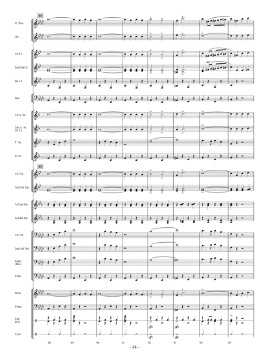 Mt. Healthy Concert Band scores gallery preview page 13