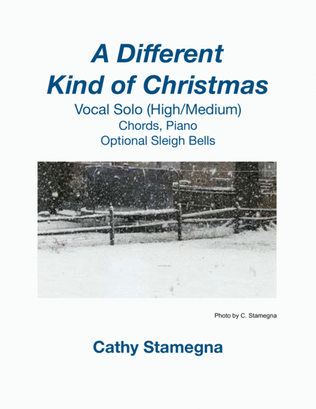 A Different Kind of Christmas - Vocal Solo (High/Medium), Chords, Piano, Optional Sleigh Bells