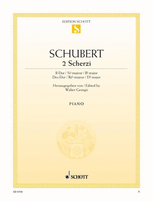 Book cover for 2 Scherzi in B-flat Major and D-flat Major