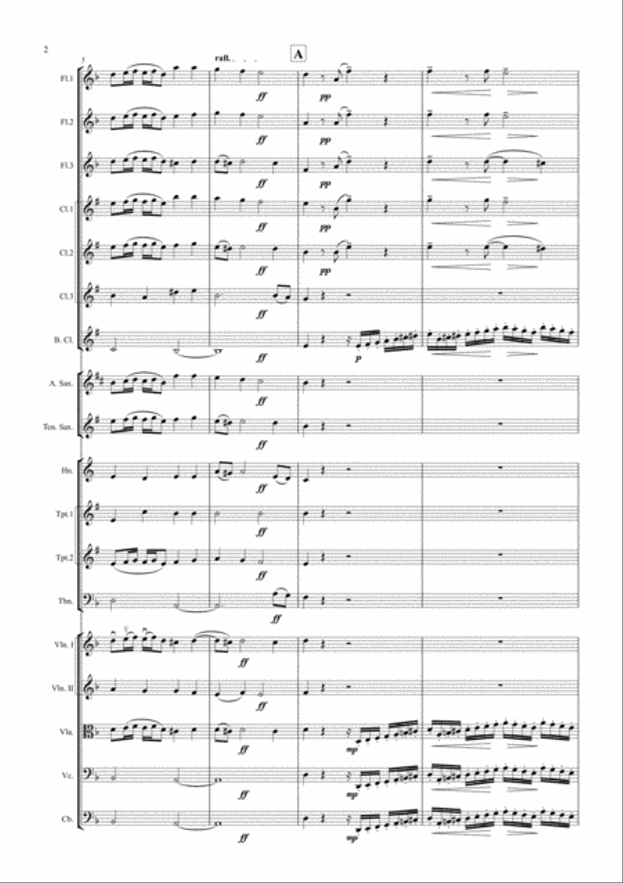 J.S. Bach, Organ Praeludium and Fugue (BWV 554) Full Orchestra scores gallery preview page 2