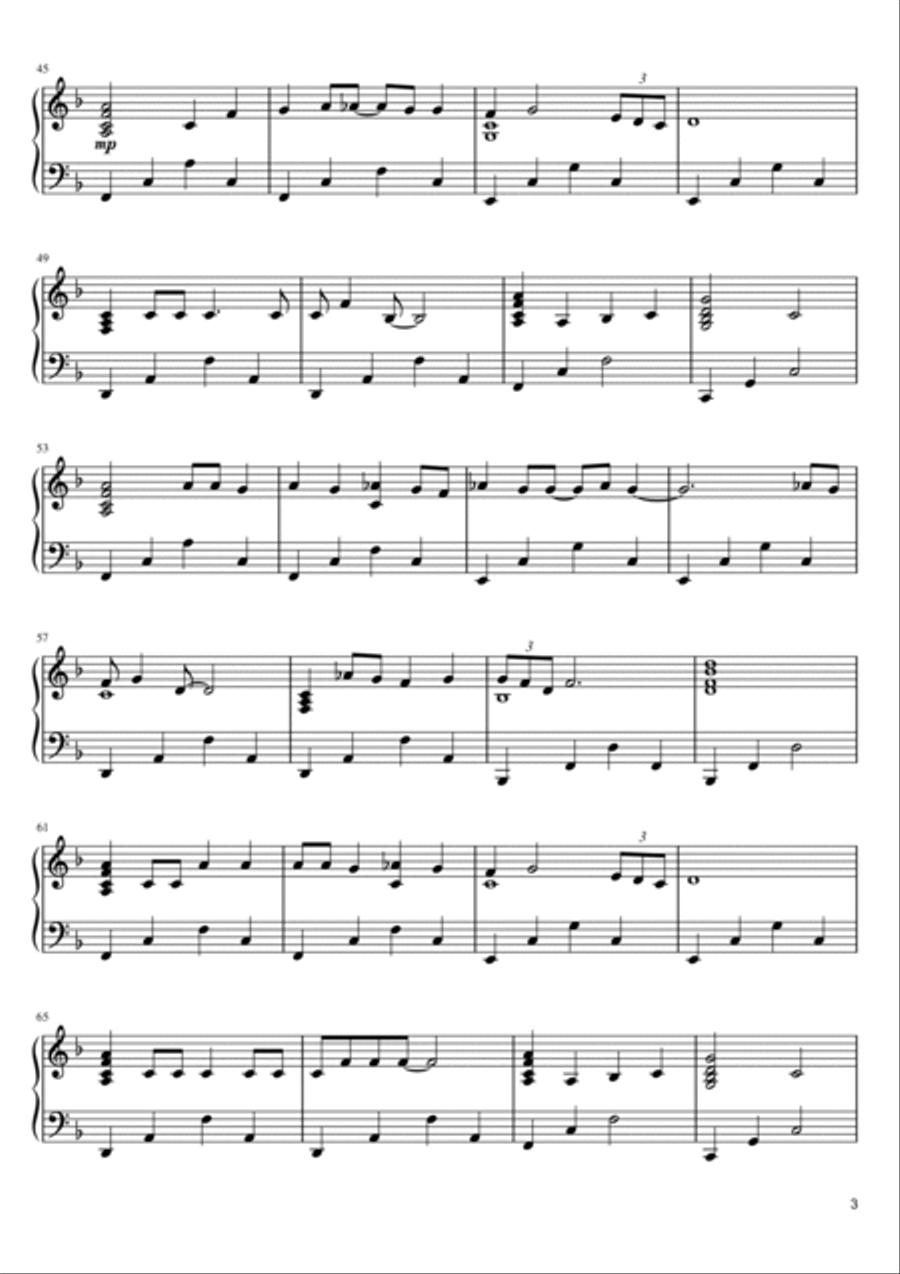 Nothing Compares 2 U Piano Solo scores gallery preview page 3