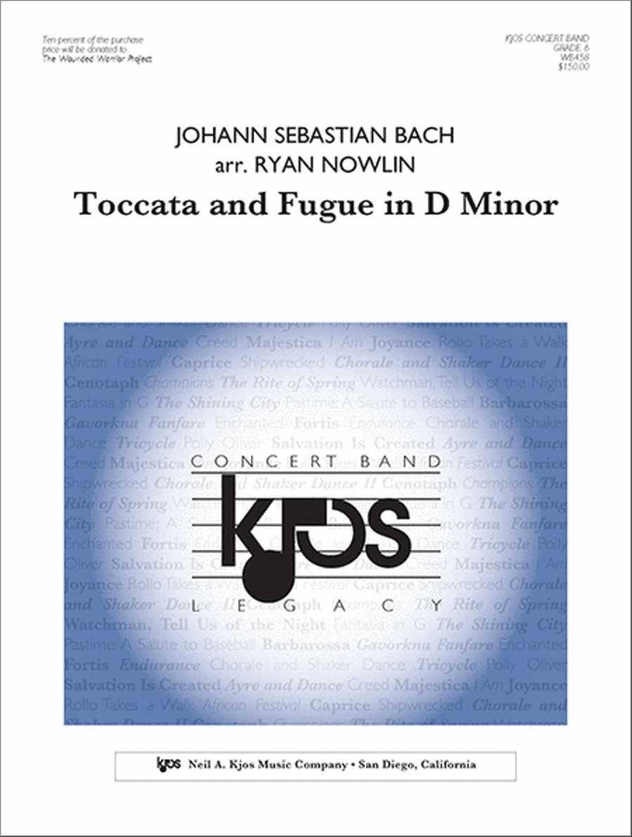 Toccata and Fugue in D Minor Concert Band scores gallery preview page 1