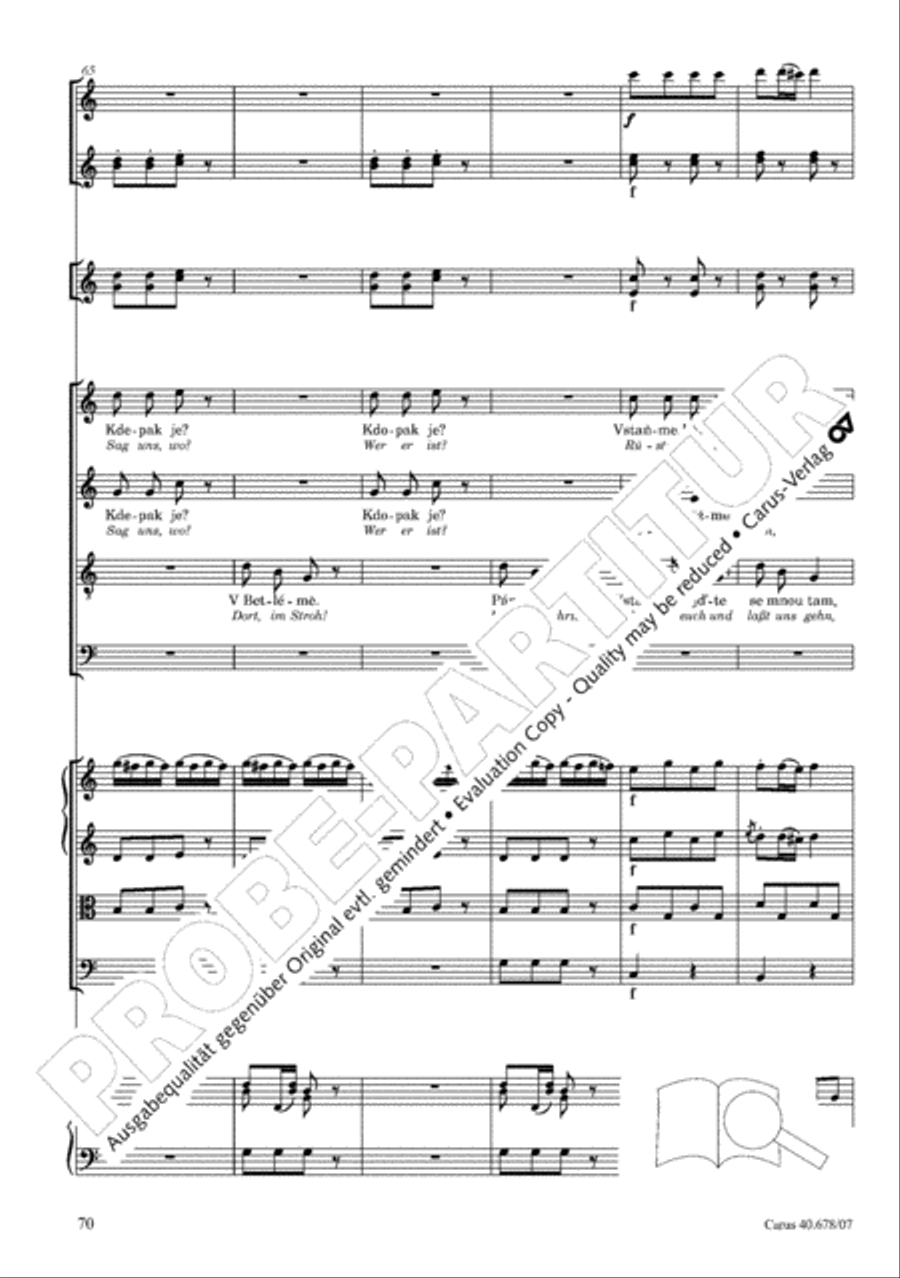 Missa pastoralis bohemica 4-Part scores gallery preview page 83