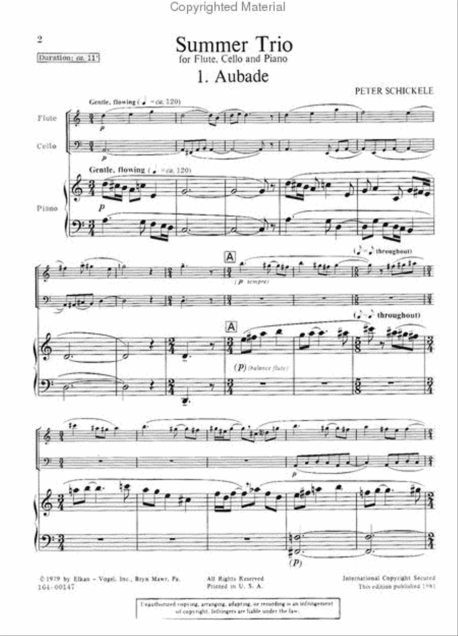 Summer Trio Chamber Music scores gallery preview page 2